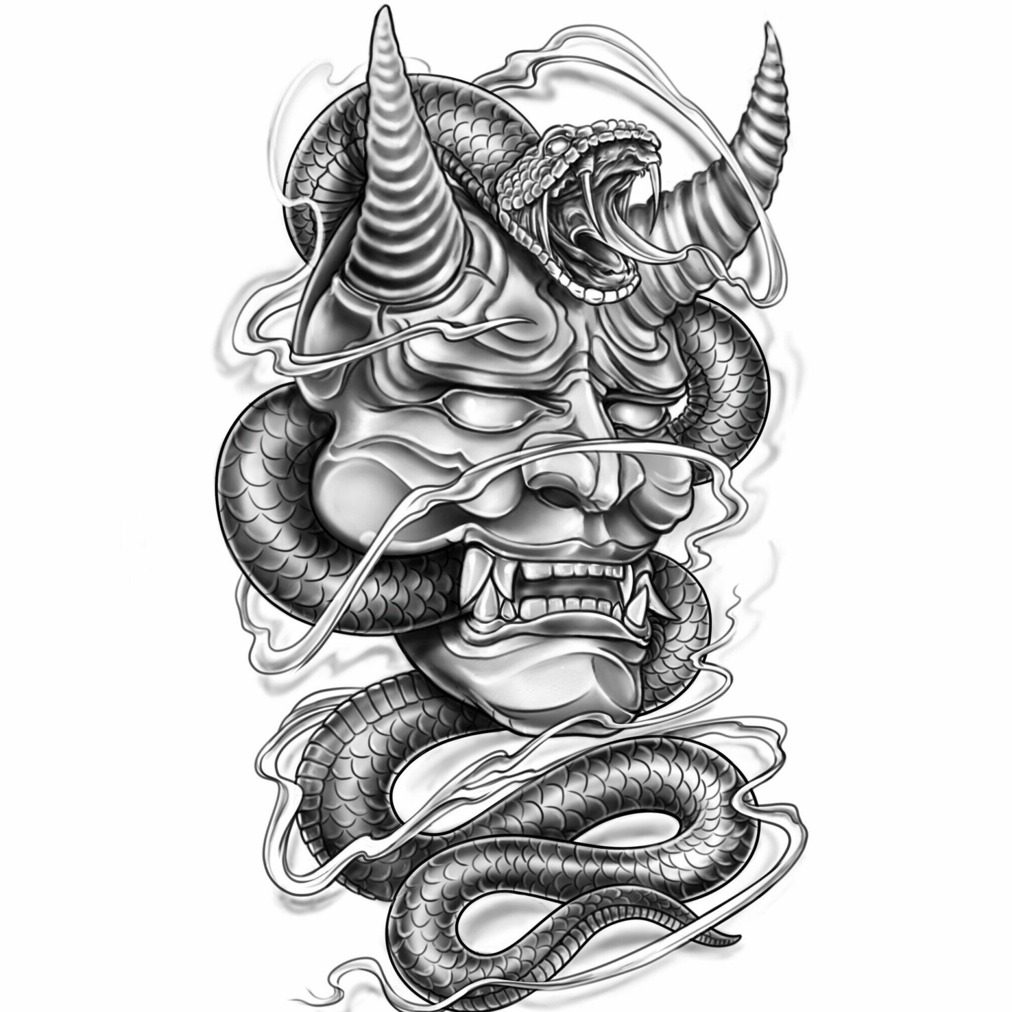 Double skull merge tattoo design - TattooVox Professional Tattoo Designs  Online